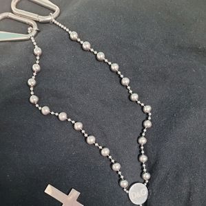 Dolce & Gabbana silver rosary